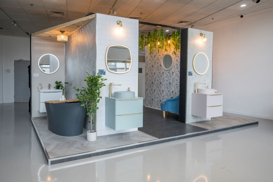 Large bathroom showroom
