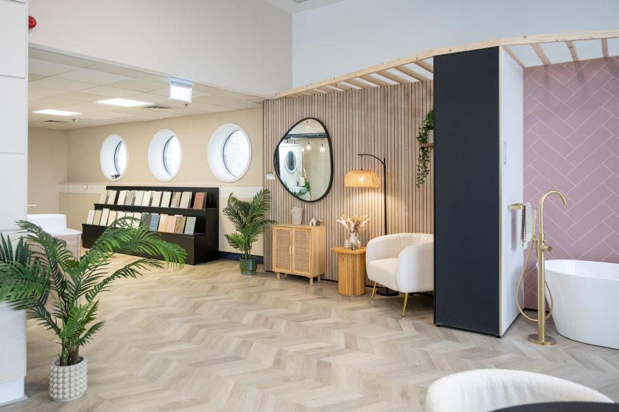 Grant westfield wall panel showroom